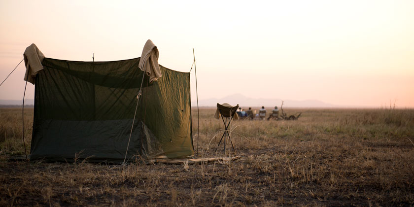 Taking In The View Of the Katavi Plains on Fly Camping Safari Fly Camping Experience in Katavi